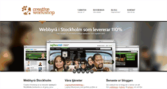Desktop Screenshot of creativeworkshop.se