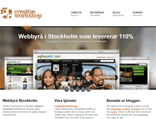 Tablet Screenshot of creativeworkshop.se